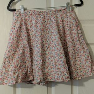 Pink and Blue floral skirt
